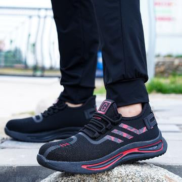 Red Safety Shoes - Comfortable and Breathable - Men and Women