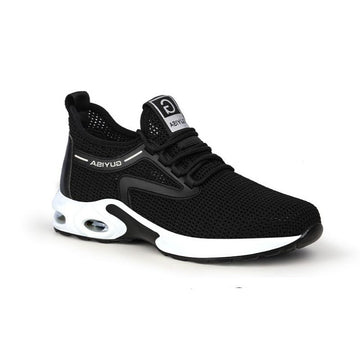 Lightweight White Safety Shoes/Sneakers with Air Bubbles - Men and Women - Ultra-Flexible with Toe Cap
