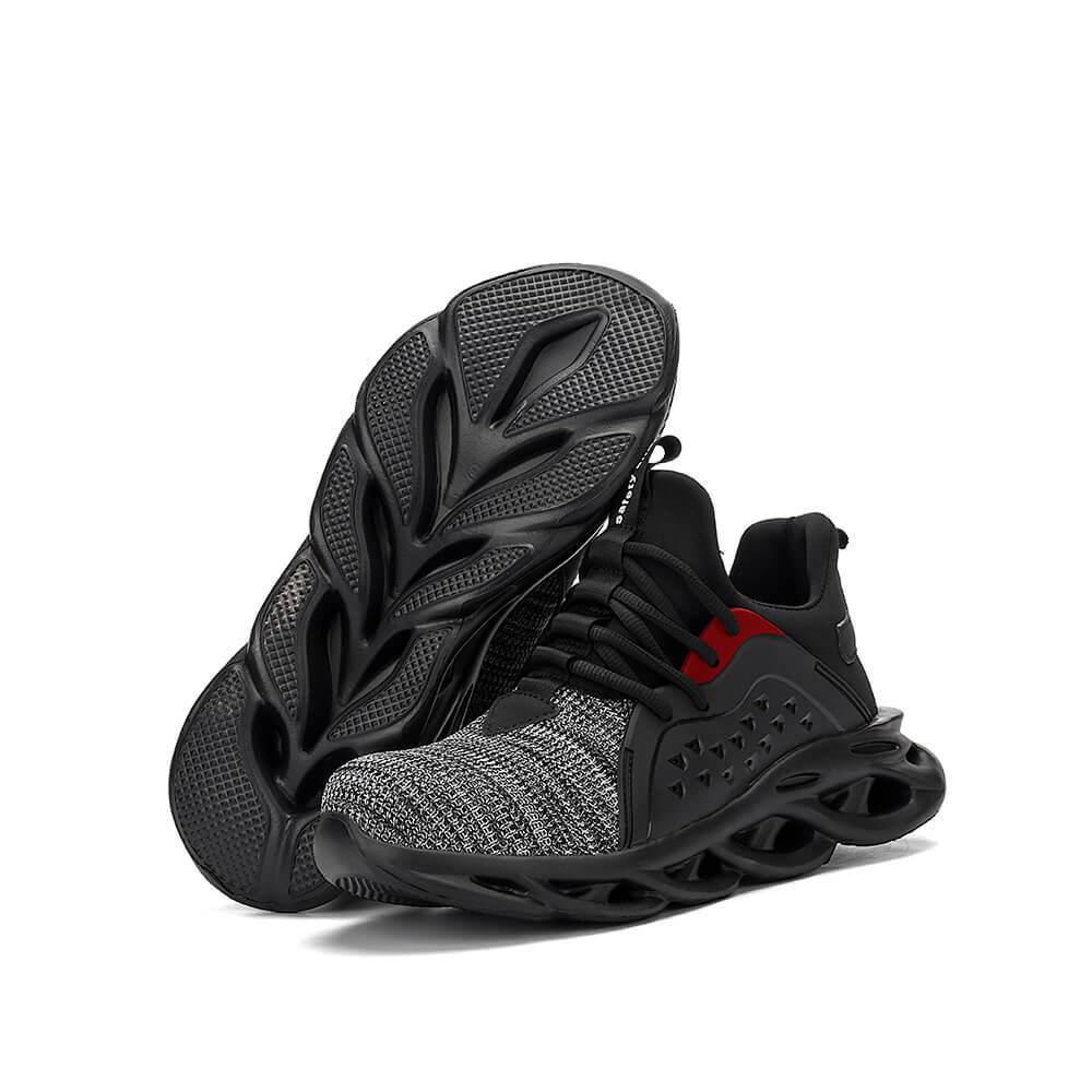 Reinforced Grey Safety Sneakers/Boots - Men and Women - Breathable, Comfortable, and Flexible