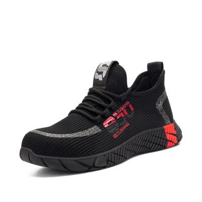 Guyisa Sport and Comfort Red Safety Shoes - Men and Women