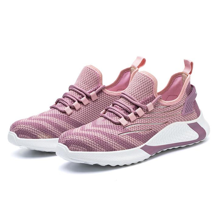 Women's Safety Sneakers - Ultra-Lightweight and Comfortable Pink with Toe Cap