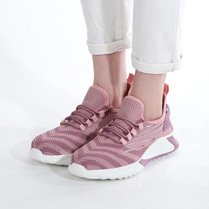 Women's Safety Sneakers - Ultra-Lightweight and Comfortable Pink with Toe Cap