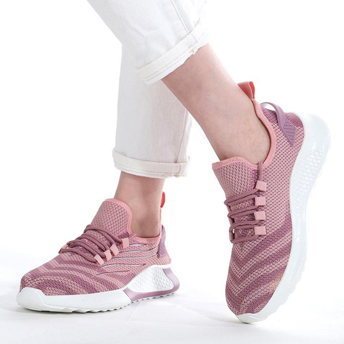 Women's Safety Sneakers - Ultra-Lightweight and Comfortable Pink with Toe Cap