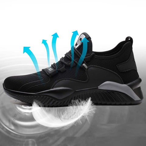 Flexible and Ultra-Resistant Grey Safety Shoes