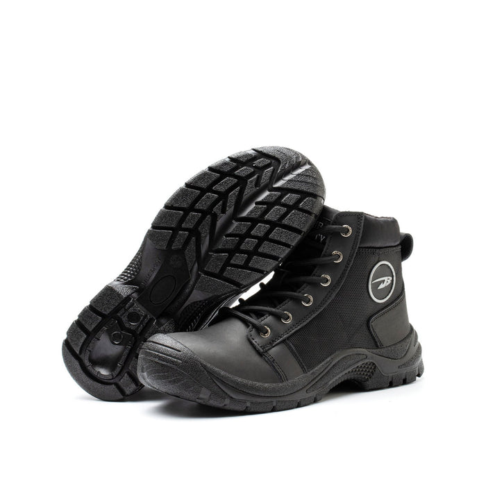 Black Safety Boots - Men and Women - Comfortable and Lightweight