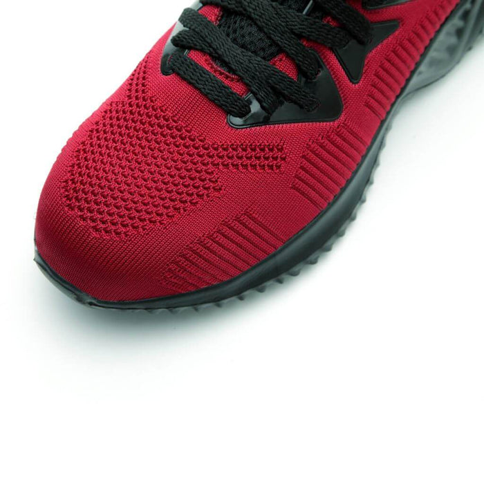 Red Safety Sneakers/Shoes - Men and Women - Ultra-Lightweight, Durable, and Comfortable