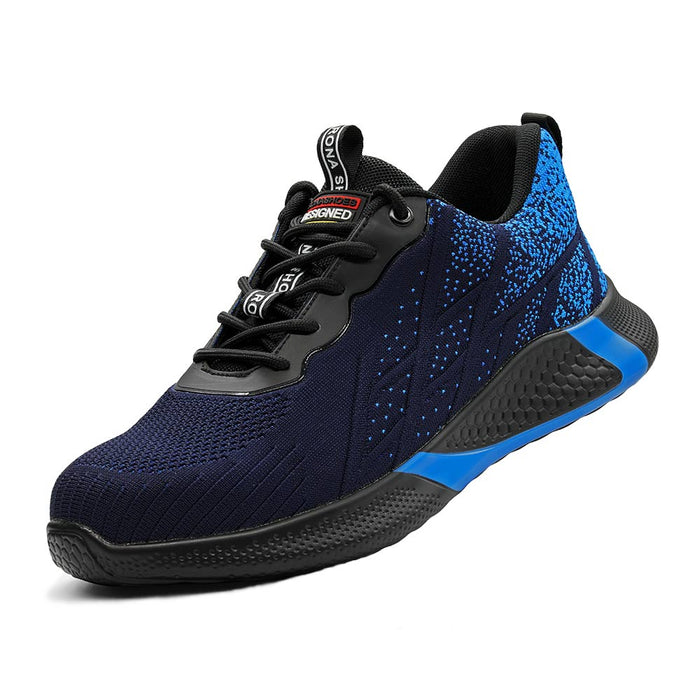 Blue Safety Shoes/Sneakers - Men and Women - Lightweight and Ultra-Comfortable