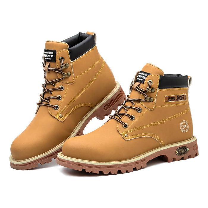 Beige Safety Boots - Men and Women - Durable and Comfortable