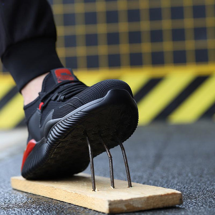 Flexible and Ultra-Resistant Grey Safety Shoes