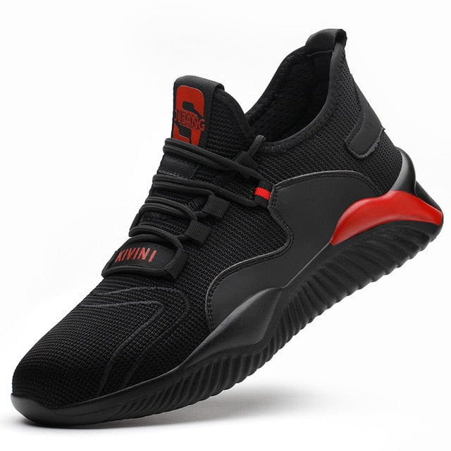 Flexible and Ultra-Resistant Red Safety Shoes