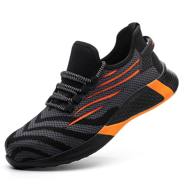 Ultra-Resistant Orange Safety Shoes