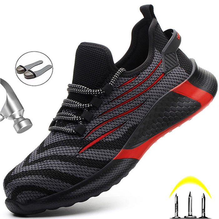 Ultra-Resistant Red Safety Shoes