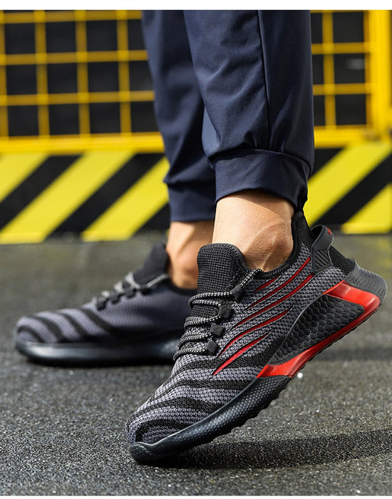 Ultra-Resistant Red Safety Shoes