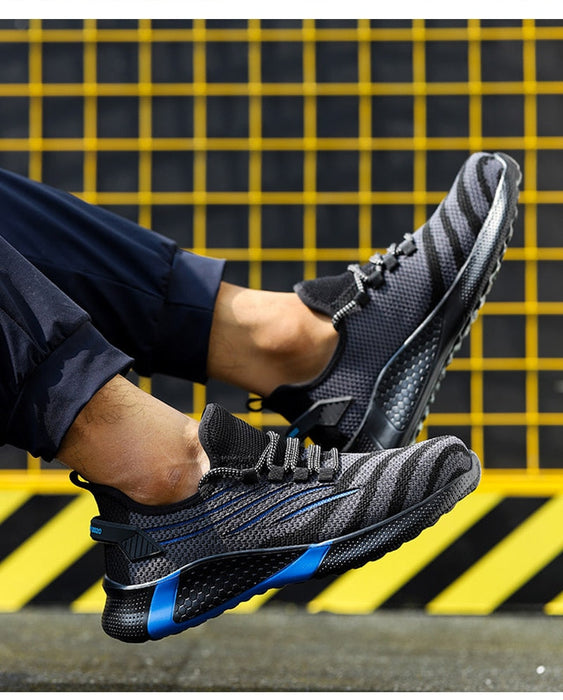 Ultra-Resistant Blue Safety Shoes